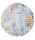 Safavieh Barbados BAR537 Ivory / Blue Rust 6'-6" X 6'-6" Round Area Rug