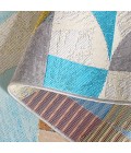 Safavieh Barbados BAR539 Ivory Black / Blue Rust 5'-3" X 7'-6" Rectangle Area Rug