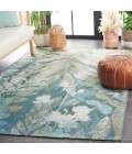 Safavieh Barbados BAR541 Blue Green / Ivory 8'-0" x 10'-5" Rectangle Area Rug