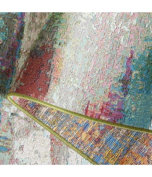 Safavieh Barbados BAR545 Green / Blue Purple 8'-0" x 10'-5" Rectangle Area Rug