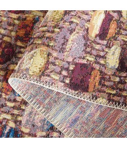 Safavieh Barbados BAR546 Purple / Green Rust 2'-8" X 8' Runner Area Rug