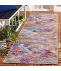 Safavieh Barbados BAR547 Grey Purple / Blue Gold 2'-8" X 8' Runner Area Rug