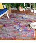 Safavieh Barbados BAR547 Grey Purple / Blue Gold 5'-3" X 7'-6" Rectangle Area Rug
