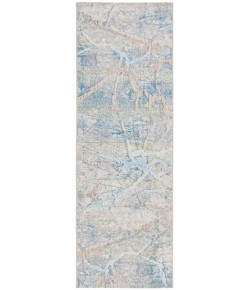 Safavieh Barbados BAR548 Ivory Blue / Green 2'-8" X 8' Runner Area Rug