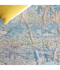 Safavieh Barbados BAR548 Ivory Blue / Green 6'-6" X 6'-6" Round Area Rug