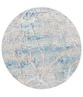 Safavieh Barbados BAR548 Ivory Blue / Green 6'-6" X 6'-6" Round Area Rug