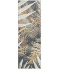 Safavieh Barbados BAR549 Black Green / Gold 2'-8" X 8' Runner Area Rug