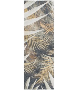 Safavieh Barbados BAR549 Black Green / Gold 2'-8" X 8' Runner Area Rug