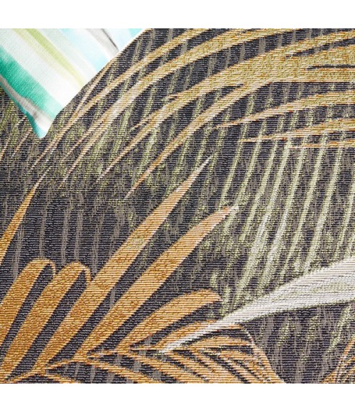 Safavieh Barbados BAR549 Black Green / Gold 8'-0" x 10'-5" Rectangle Area Rug