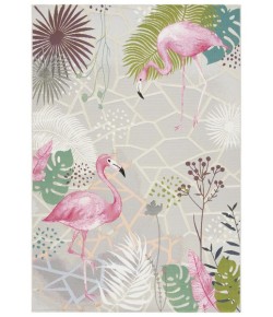 Safavieh Barbados BAR551 Grey / Pink 6'-6" x 9'-4" Rectangle Area Rug