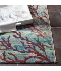 Safavieh Barbados BAR554 Light Blue / Pink 6'-6" x 9'-4" Rectangle Area Rug