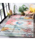 Safavieh Barbados BAR554 Light Blue / Pink 6'-6" x 9'-4" Rectangle Area Rug