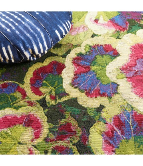 Safavieh Barbados BAR556 Black Green / Purple 8'-0" x 10'-5" Rectangle Area Rug