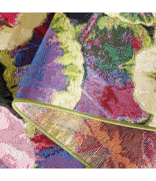 Safavieh Barbados BAR556 Black Green / Purple 8'-0" x 10'-5" Rectangle Area Rug