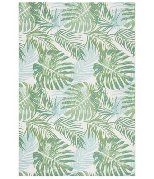 Safavieh Barbados BAR592 Green / Teal 6'-6" x 9'-4" Rectangle Area Rug