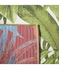 Safavieh Barbados BAR598 Ivory / Green 2'-8" x 10'-5" Runner Area Rug