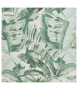 Safavieh Barbados BAR598 Green / Teal 6'-6" x 6'-6"Square Square Area Rug