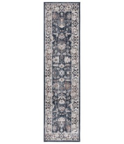 Safavieh Bayside BAY100 Blue / Grey 2'-2" X 8' Runner Area Rug