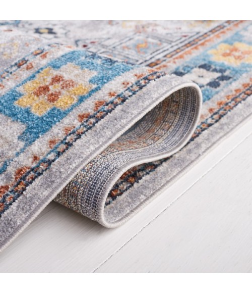 Safavieh Bayside BAY106 Light Grey / Blue 5'-3" X 7'-6" Rectangle Area Rug