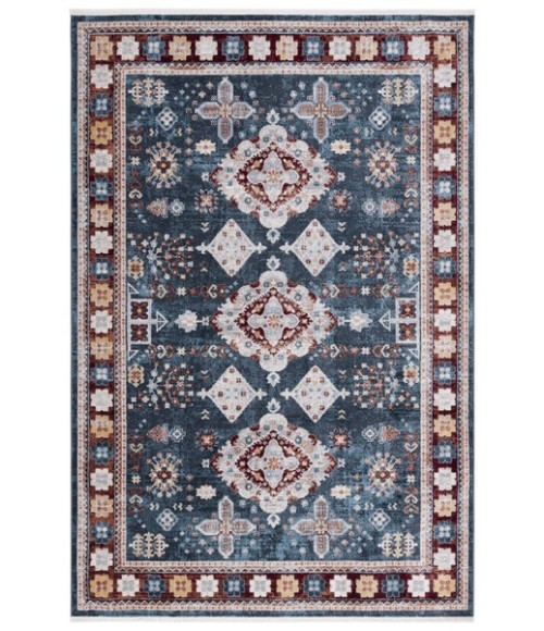 Safavieh Bayside BAY106 Blue / Red 5'-3" X 7'-6" Rectangle Area Rug
