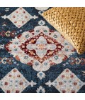 Safavieh Bayside BAY106 Blue / Red 5'-3" X 7'-6" Rectangle Area Rug