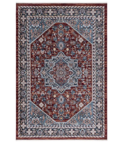 Safavieh Bayside BAY110 Red / Blue 5'-3" X 7'-6" Rectangle Area Rug