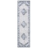 Safavieh Bayside BAY114 Blue / Ivory 2'-2" X 8' Runner Area Rug