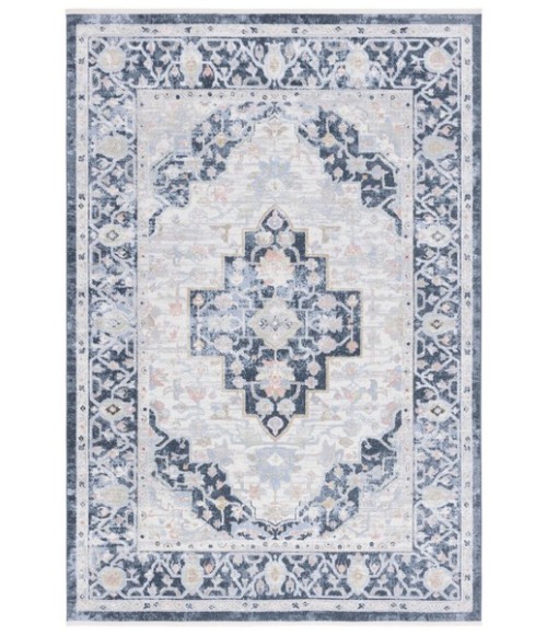 Safavieh Bayside BAY114 Blue / Ivory 4' X 6' Rectangle Area Rug