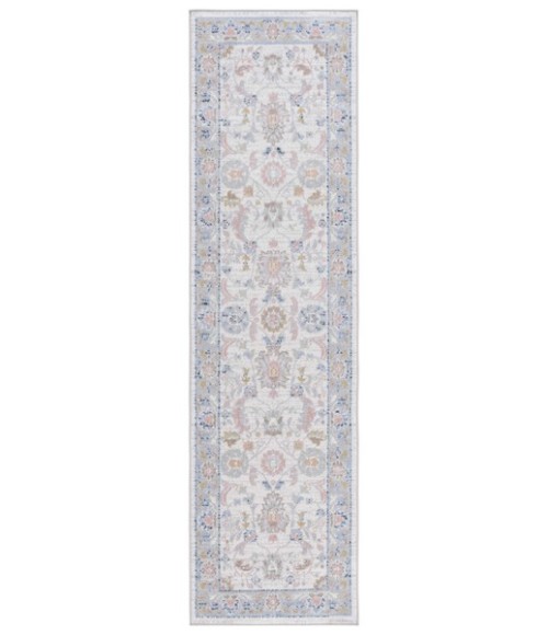 Safavieh Bayside BAY120 Beige / Blue 2'-2" X 8' Runner Area Rug