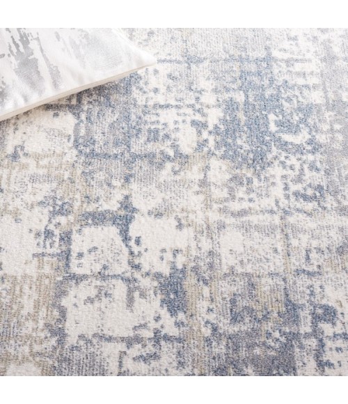 Safavieh Bayside BAY122 Grey / Ivory Blue 4' X 6' Rectangle Area Rug