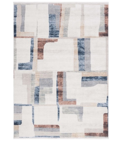 Safavieh Bayside BAY126 Ivory / Blue Rust 4' X 6' Rectangle Area Rug