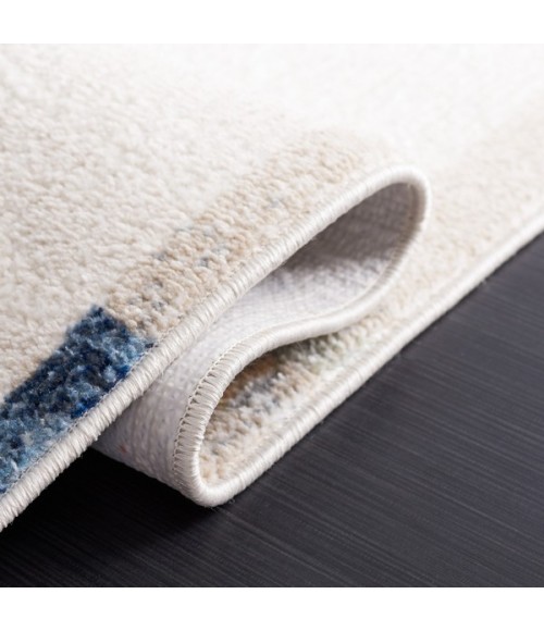 Safavieh Bayside BAY126 Ivory / Blue Rust 2'-2" X 8' Runner Area Rug