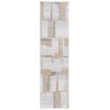 Safavieh Bayside BAY126 Ivory / Grey Gold 2'-2" X 8' Runner Area Rug