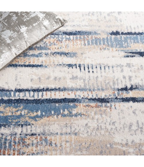 Safavieh Bayside BAY130 Blue / Gold 6'-7" X 6'-7" Square Area Rug