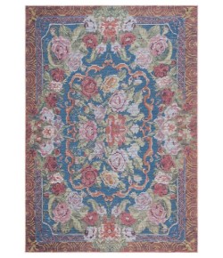 Safavieh Besarabian BES220 Blue / Sage Rust 5'-3" X 7'-6" Rectangle Area Rug