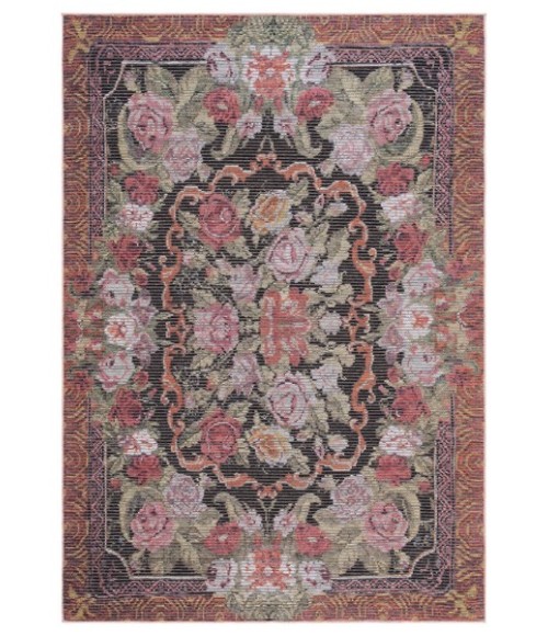 Safavieh Besarabian BES220 Black / Sage Rust 5'-3" X 7'-6" Rectangle Area Rug