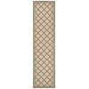 Safavieh Beach House BHS121 Cream / Beige 2'-2" X 6' Runner Area Rug