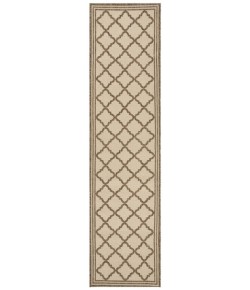 Safavieh Beach House BHS121 Cream / Beige 2'-2" X 6' Runner Area Rug