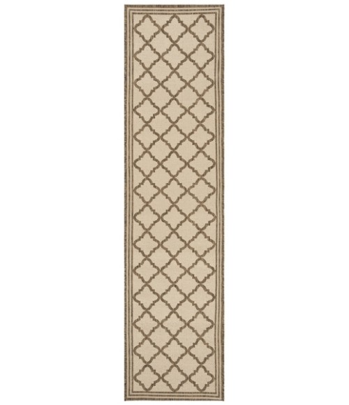 Safavieh Beach House BHS121 Cream / Beige 2'-2" X 6' Runner Area Rug