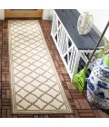 Safavieh Beach House BHS121 Cream / Beige 2'-2" X 6' Runner Area Rug