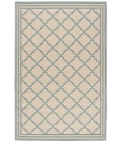 Safavieh Beach House BHS121 Cream / Aqua 2'-2" X 8' Runner Area Rug