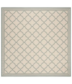 Safavieh Beach House BHS121 Cream / Aqua 6'-7" X 6'-7" Square Area Rug