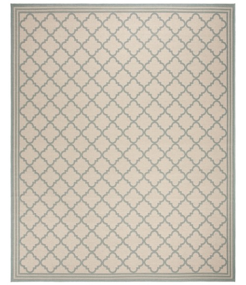 Safavieh Beach House BHS121 Cream / Aqua 9' X 12' Rectangle Area Rug