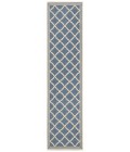 Safavieh Beach House BHS121 Blue / Creme 2'-2" X 6' Runner Area Rug