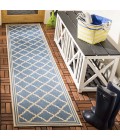 Safavieh Beach House BHS121 Blue / Creme 2'-2" X 6' Runner Area Rug
