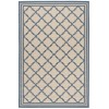 Safavieh Beach House BHS121 Cream / Blue 4' X 6' Rectangle Area Rug
