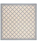Safavieh Beach House BHS121 Cream / Blue 6'-7" X 6'-7" Square Area Rug