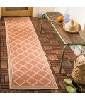 Safavieh Beach House BHS121 Rust / Creme 2'-2" X 12' Runner Area Rug