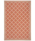 Safavieh Beach House BHS121 Rust / Creme 5'-3" X 7'-6" Rectangle Area Rug