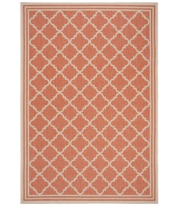 Safavieh Beach House BHS121 Rust / Creme 5'-3" X 7'-6" Rectangle Area Rug